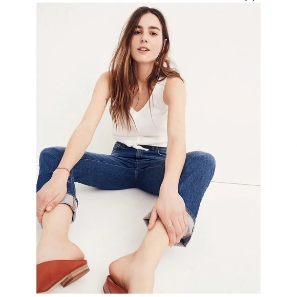 MADEWELL The High Rise Slim Boy Jean Size 32T - Picture 2 of 10
